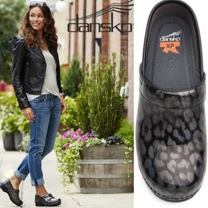 Dansko Women's Pro XP Iridescent Leopard Clog
